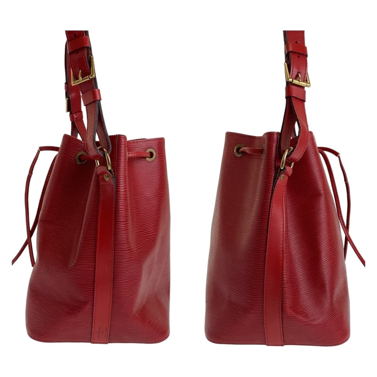 11773
LOUIS VUITTON ルイヴィトン エピ プチノエ レッド ゴールド金具 エピレザー M44107 巾着バッグ ショルダーバッグ  レディース