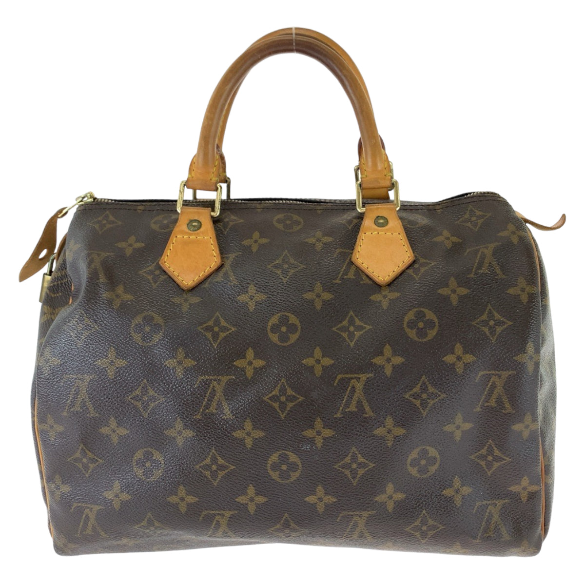 111774
LOUIS VUITTON ルイヴィトン モノグラム スピーディ30 ブラウン ゴールド金具 PVC M41526 ハンドバッグ ボストンバッグ  レディース