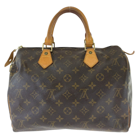 111774
LOUIS VUITTON ルイヴィトン モノグラム スピーディ30 ブラウン ゴールド金具 PVC M41526 ハンドバッグ ボストンバッグ  レディース