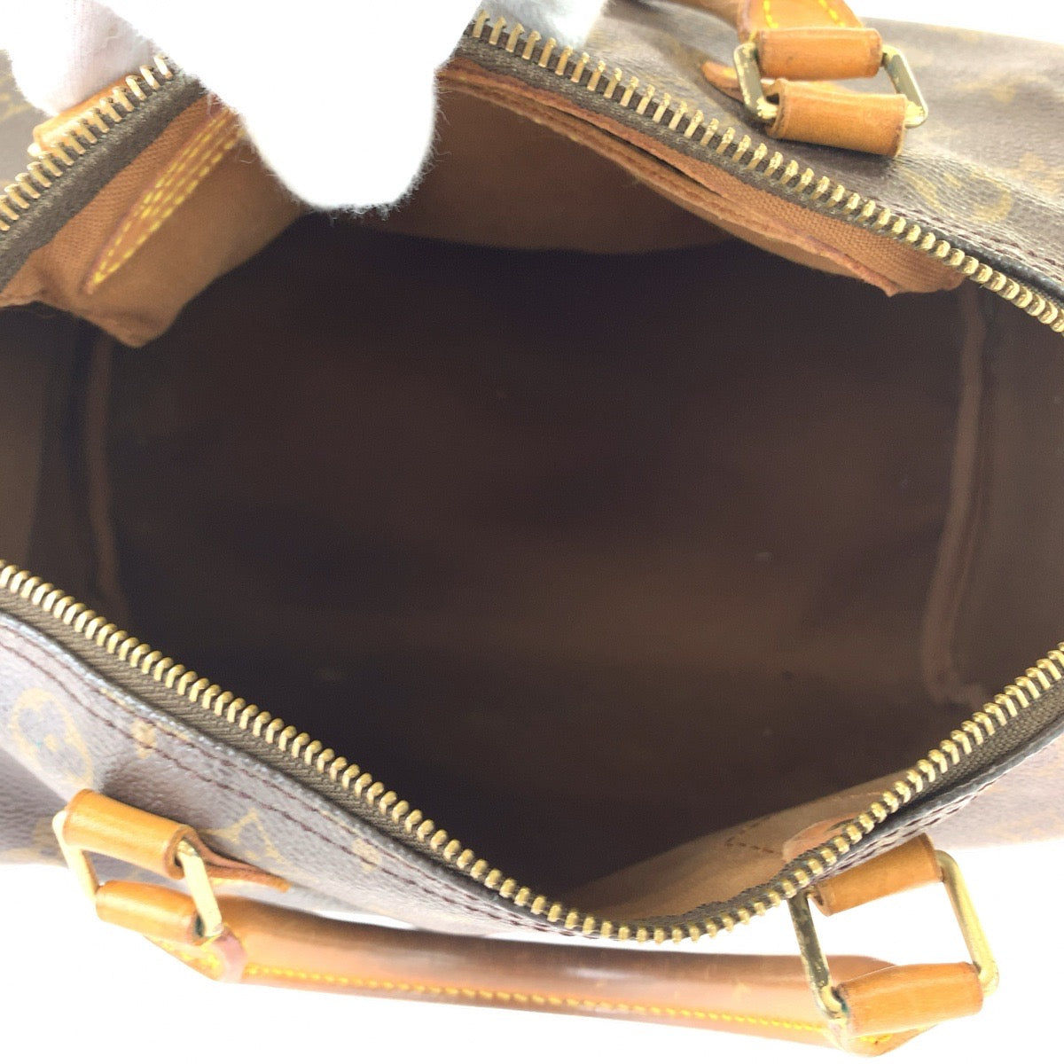 111774
LOUIS VUITTON ルイヴィトン モノグラム スピーディ30 ブラウン ゴールド金具 PVC M41526 ハンドバッグ ボストンバッグ  レディース