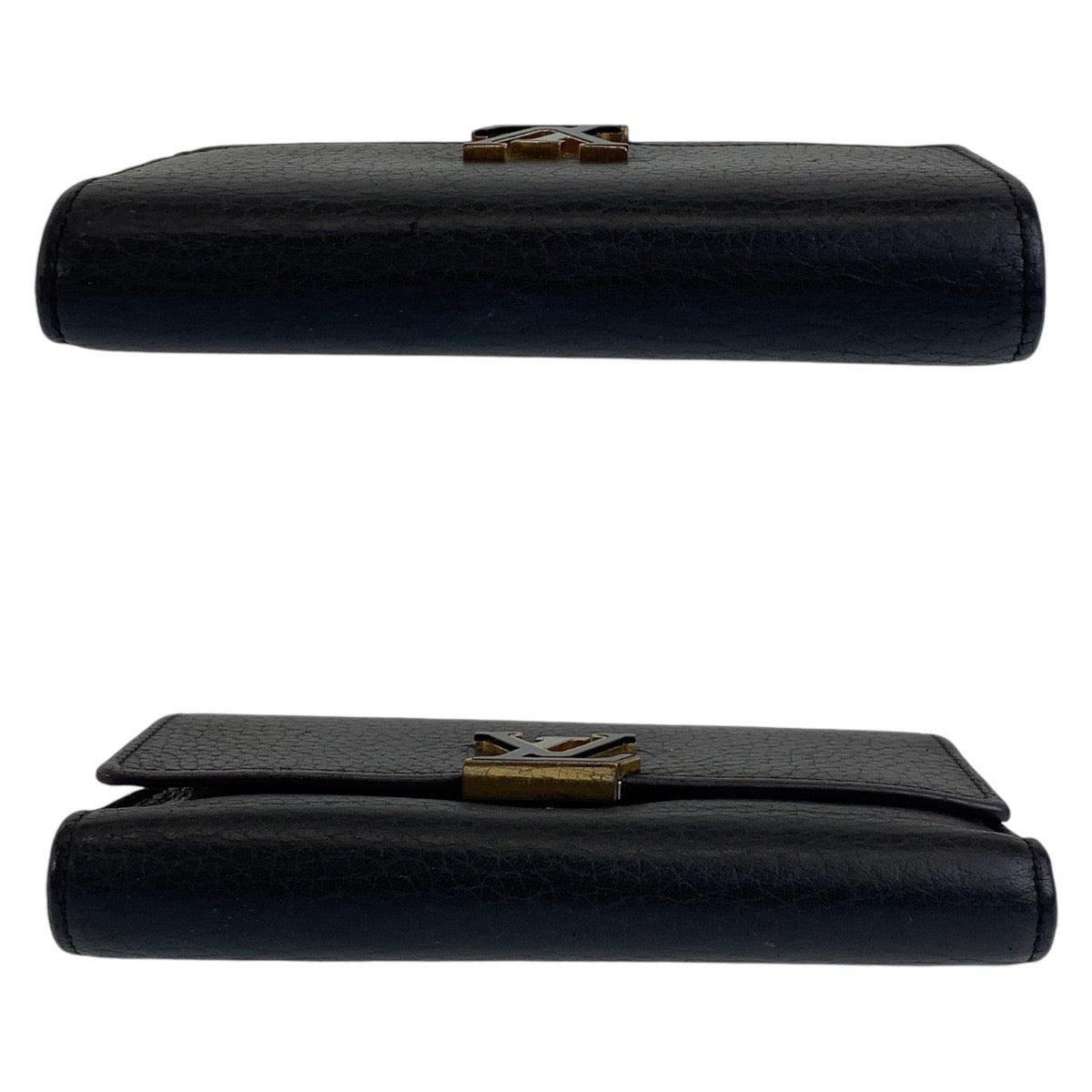 112303
LOUIS VUITTON ルイヴィトン トリヨン ポルトフォイユ カプシーヌ ブラック ピンク ゴールド金具 レザー M61248 折財布 コンパクトウォレット  レディース