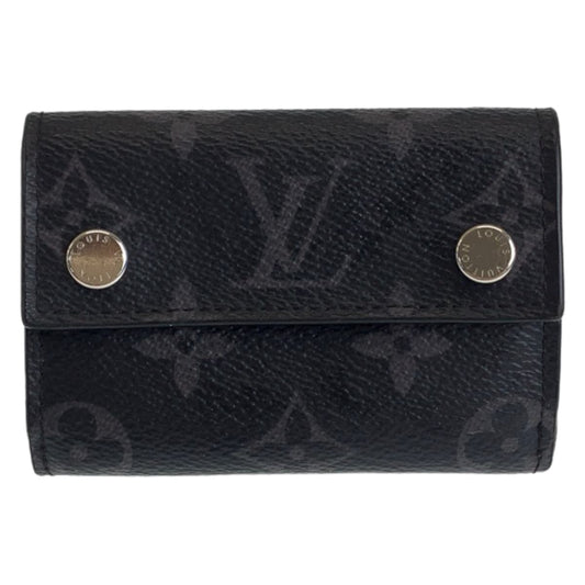 11786
LOUIS VUITTON ルイヴィトン モノグラム エクリプス ディスカバリー ブラック シルバー金具 PVC 折財布 コンパクトウォレット  メンズ