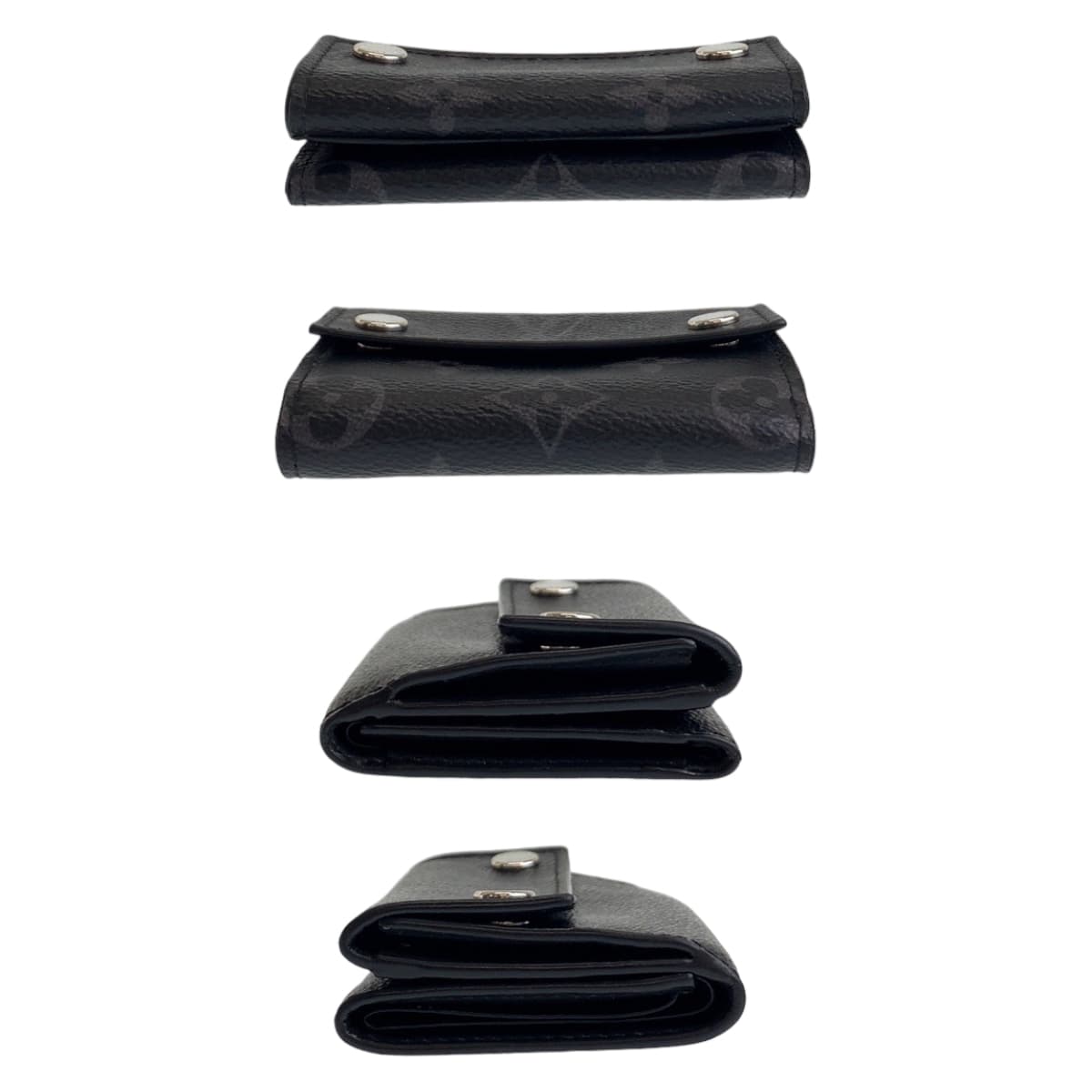 11786
LOUIS VUITTON ルイヴィトン モノグラム エクリプス ディスカバリー ブラック シルバー金具 PVC 折財布 コンパクトウォレット  メンズ