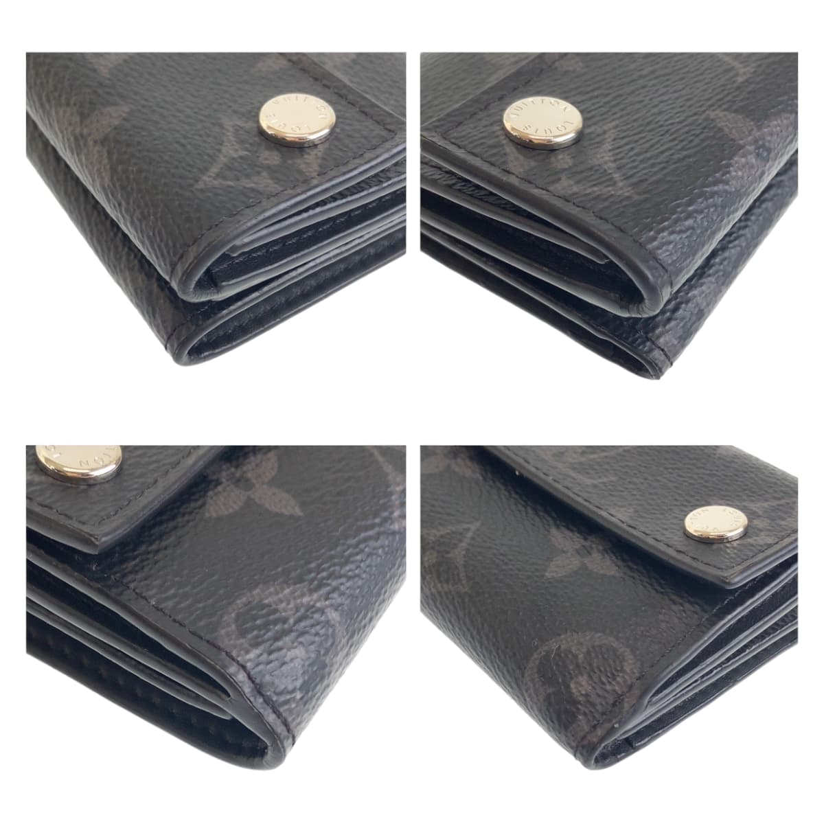 11786
LOUIS VUITTON ルイヴィトン モノグラム エクリプス ディスカバリー ブラック シルバー金具 PVC 折財布 コンパクトウォレット  メンズ