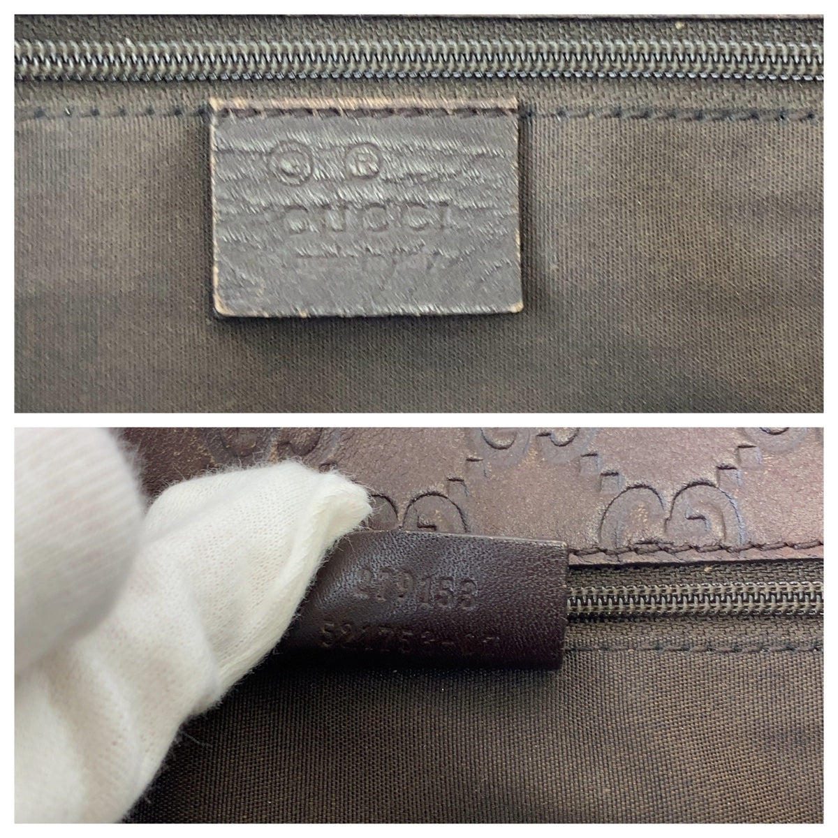 GUCCI グッチ グッチシマ ブラウン ゴールド金具 キャンバス 279153 ショルダーバッグ 肩掛け  レディース