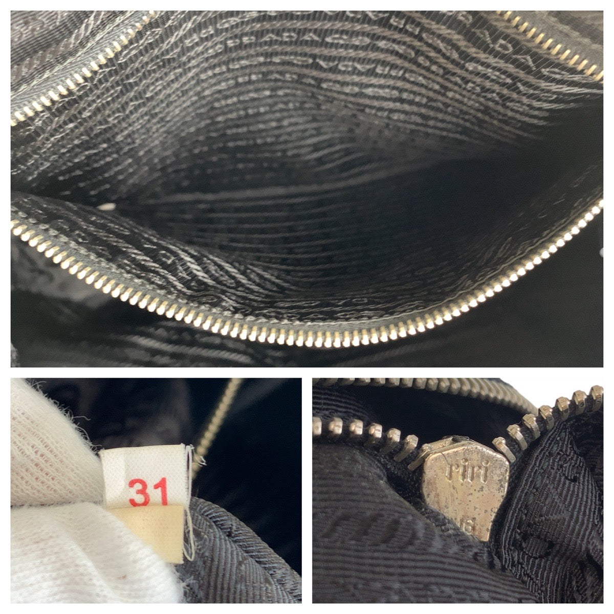 112296
PRADA プラダ テスート 三角ロゴプレート ブラック 黒 シルバー金具 ナイロン / レザー トートバッグ 斜め掛けショルダーバッグ 2way  レディース