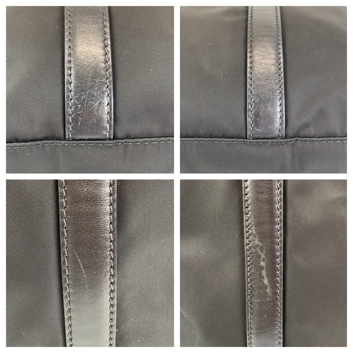 112296
PRADA プラダ テスート 三角ロゴプレート ブラック 黒 シルバー金具 ナイロン / レザー トートバッグ 斜め掛けショルダーバッグ 2way  レディース