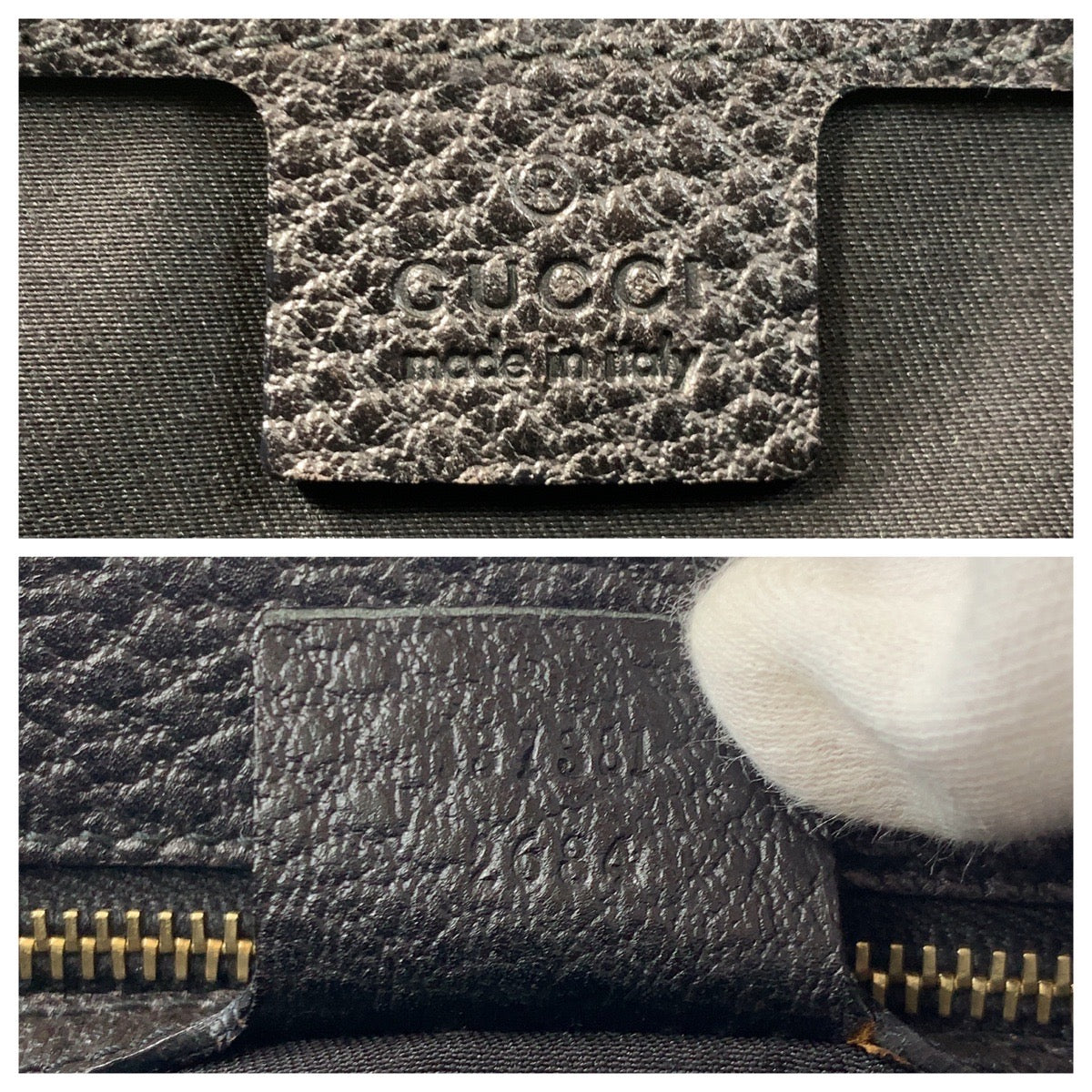 GUCCI グッチ バンブー ブラック 黒 ゴールド金具 レザー 137381 ハンドバッグ トートバッグ  レディース