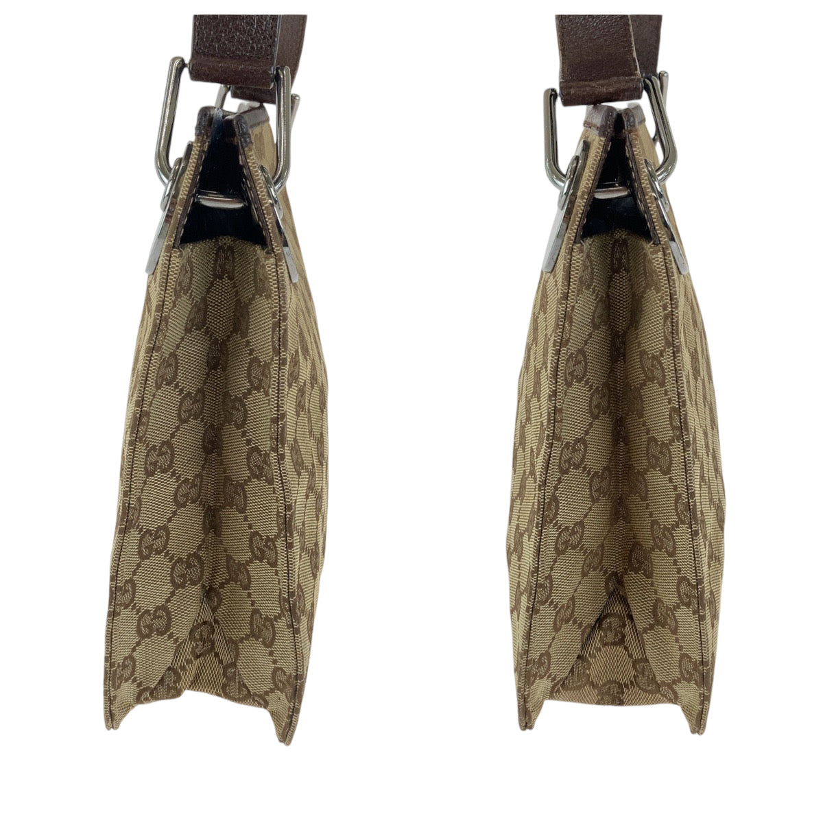 12291
GUCCI グッチ エクリプス ブラウン シルバー金具 GGキャンバス 120841 ショルダーバッグ メッセンジャーバッグ  レディース ABP21