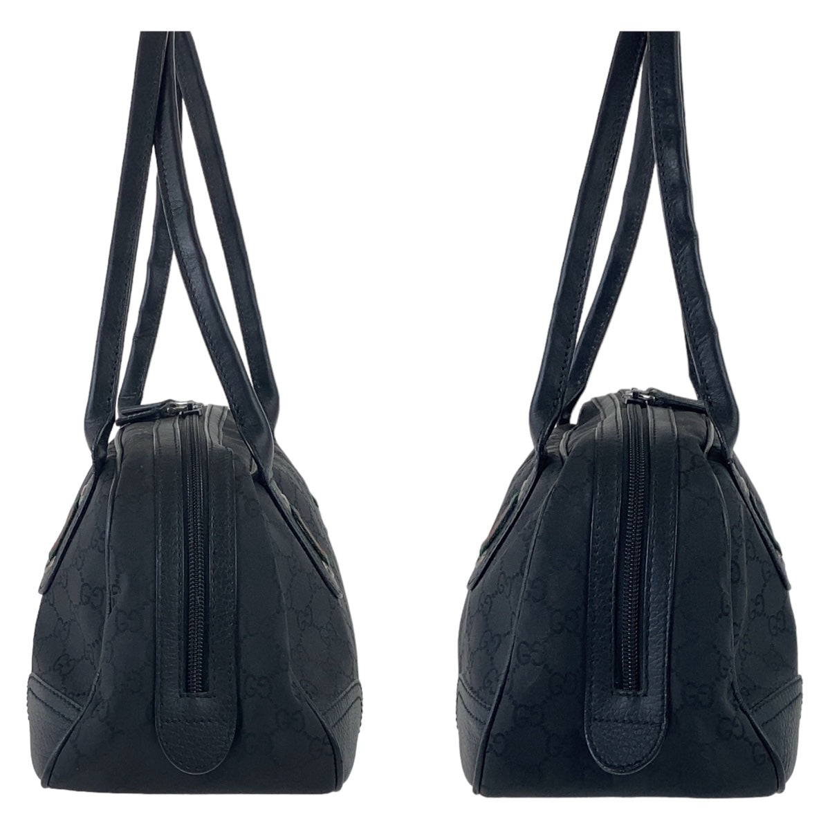 12289
GUCCI グッチ シェリーライン ブラック シルバー金具 ナイロン / レザー 293594 ショルダーバッグ ハンドバッグ  レディース ABP32