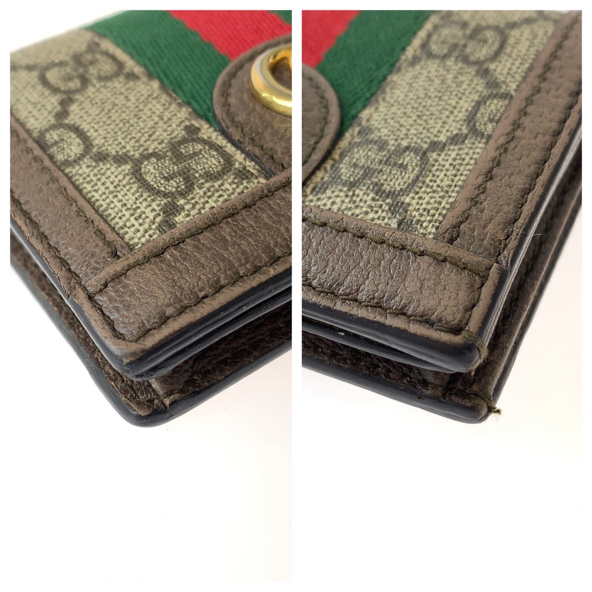 111797
GUCCI グッチ オフィディア マーモント シェリーライン ブラウン ゴールド金具 GGスプリームキャンバス 523155 折財布 コンパクトウォレット  メンズ