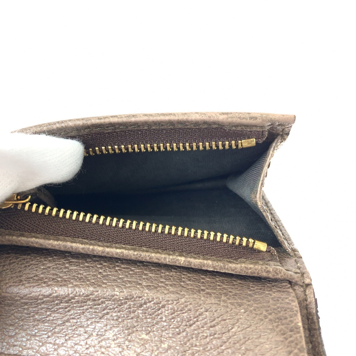 111797
GUCCI グッチ オフィディア マーモント シェリーライン ブラウン ゴールド金具 GGスプリームキャンバス 523155 折財布 コンパクトウォレット  メンズ