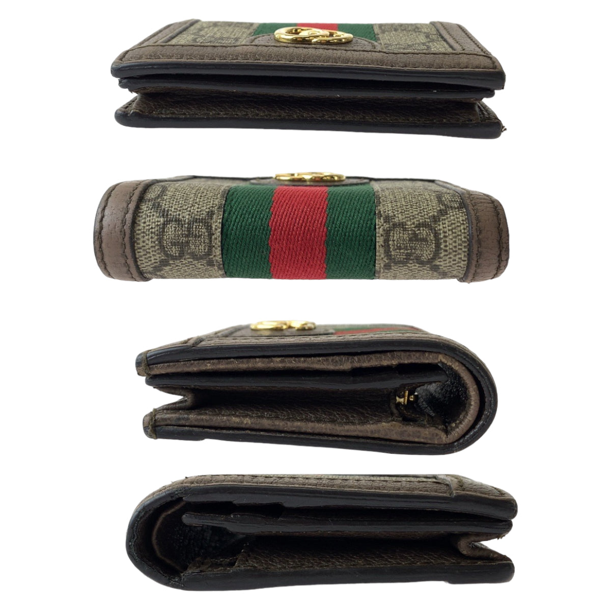 111797
GUCCI グッチ オフィディア マーモント シェリーライン ブラウン ゴールド金具 GGスプリームキャンバス 523155 折財布 コンパクトウォレット  メンズ