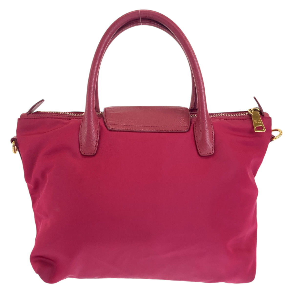 12288
PRADA プラダ サフィアーノ イビスコ ピンク ゴールド金具 レザー / ナイロン BN2106 トートバッグ ショルダーバッグ ハンドバッグ  レディース