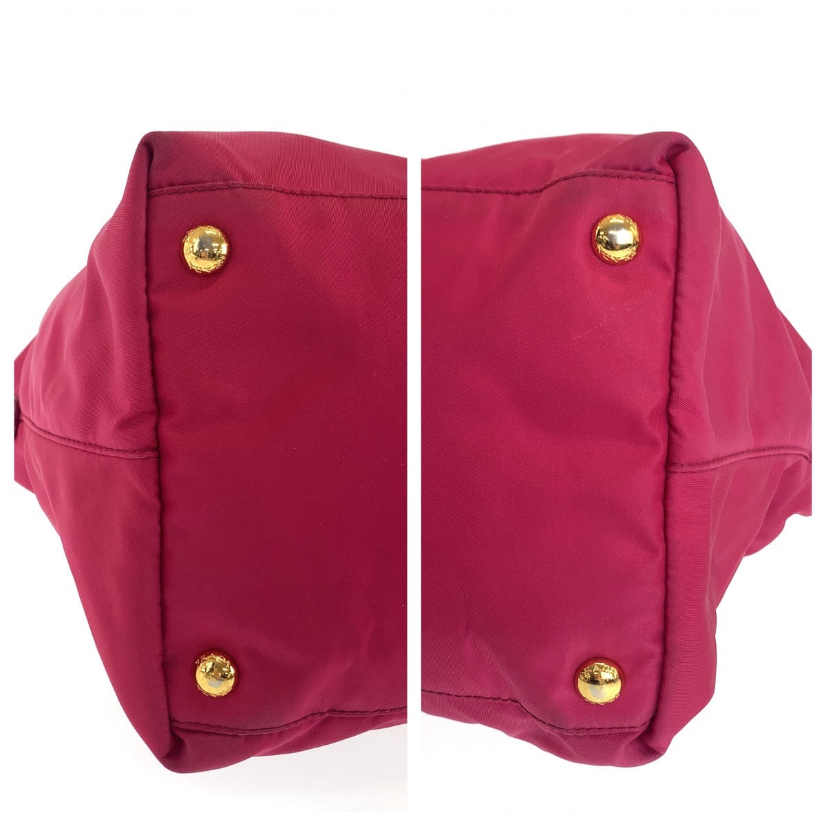 12288
PRADA プラダ サフィアーノ イビスコ ピンク ゴールド金具 レザー / ナイロン BN2106 トートバッグ ショルダーバッグ ハンドバッグ  レディース