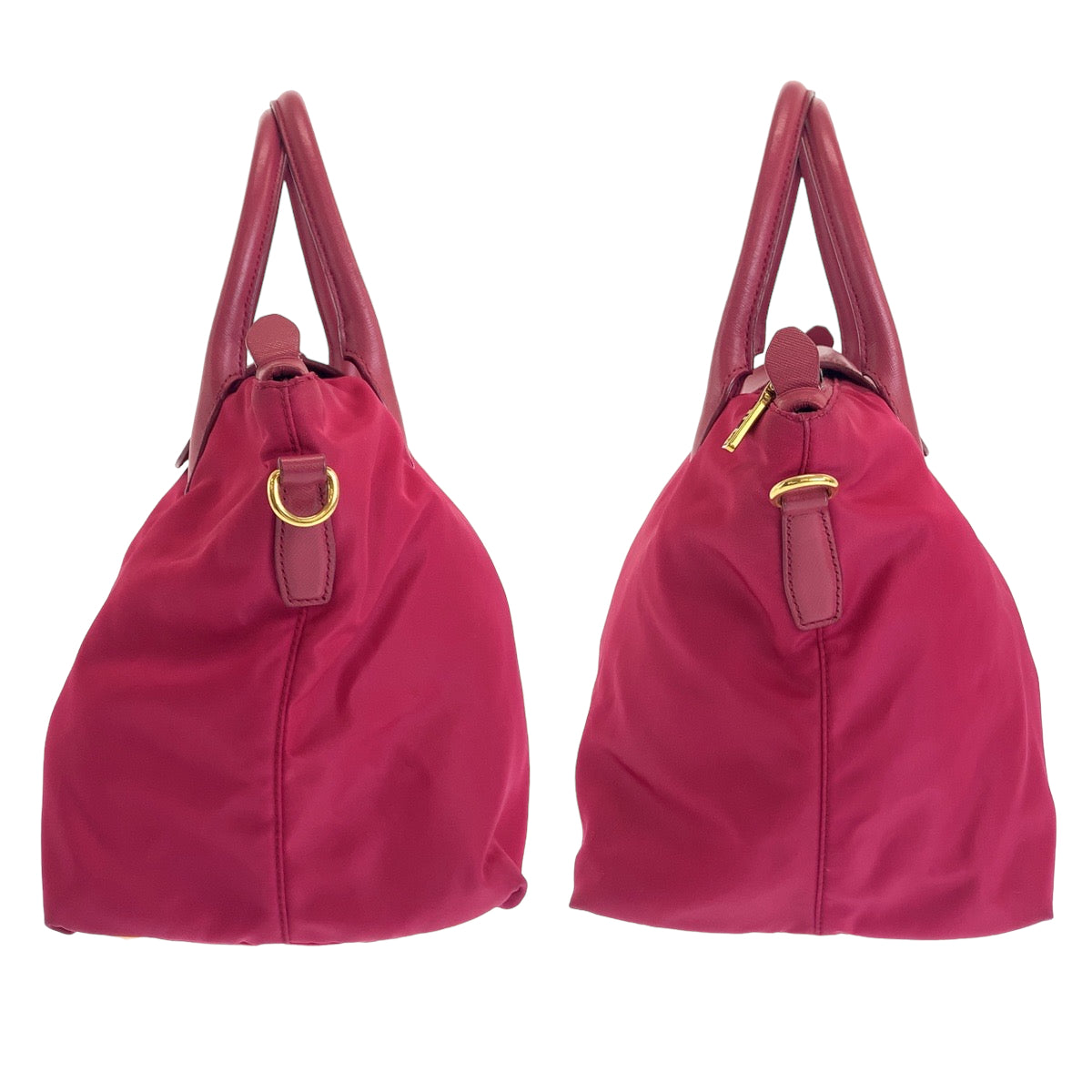 12288
PRADA プラダ サフィアーノ イビスコ ピンク ゴールド金具 レザー / ナイロン BN2106 トートバッグ ショルダーバッグ ハンドバッグ  レディース