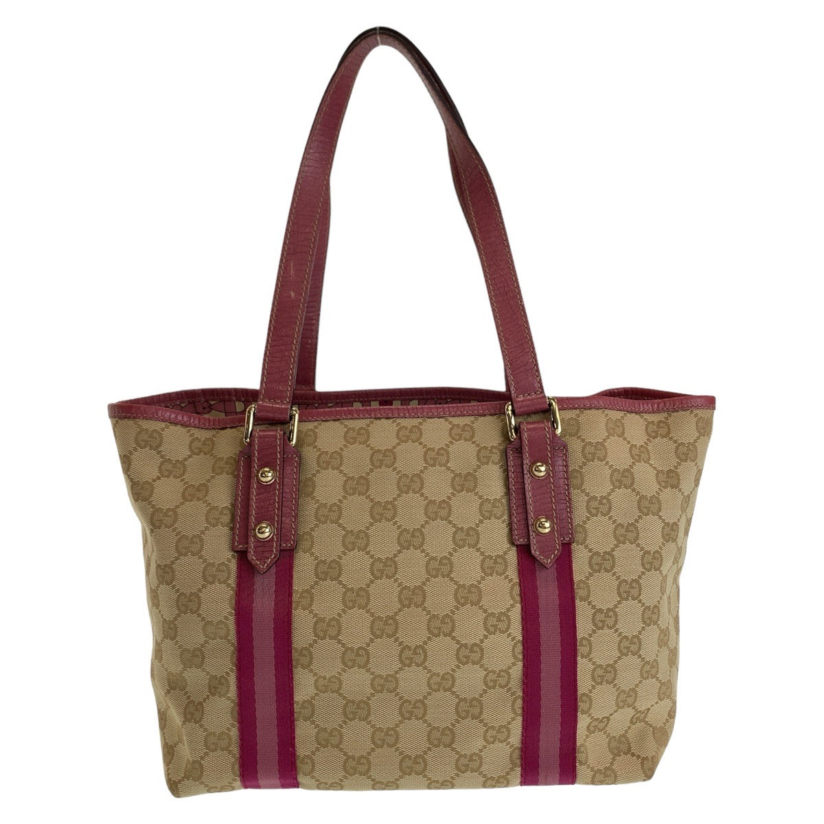 12282
GUCCI グッチ シェリー GG柄 ベージュ ピンク ゴールド金具 GGキャンバス / レザー 137396 トートバッグ ハンドバッグ ショルダーバッグ  レディース
