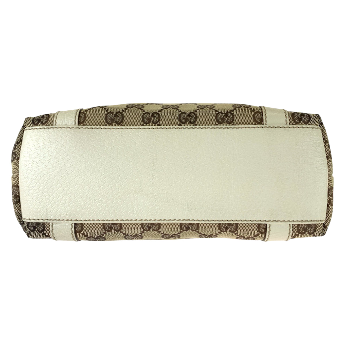 111814
GUCCI グッチ ブラウン アイボリー ゴールド金具 GGキャンバス 142558 トートバッグ ショルダーバッグ  レディース