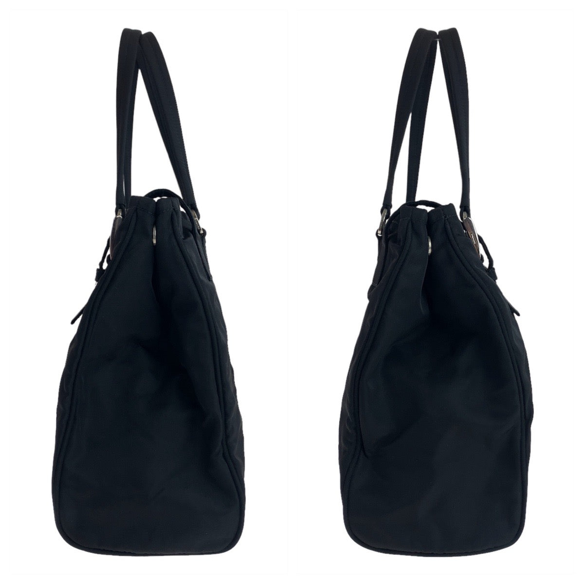 11816
PRADA プラダ テスート 三角ロゴプレート ブラック 黒 シルバー金具 ナイロン トートバッグ ショルダーバッグ ビジネスバッグ  メンズ