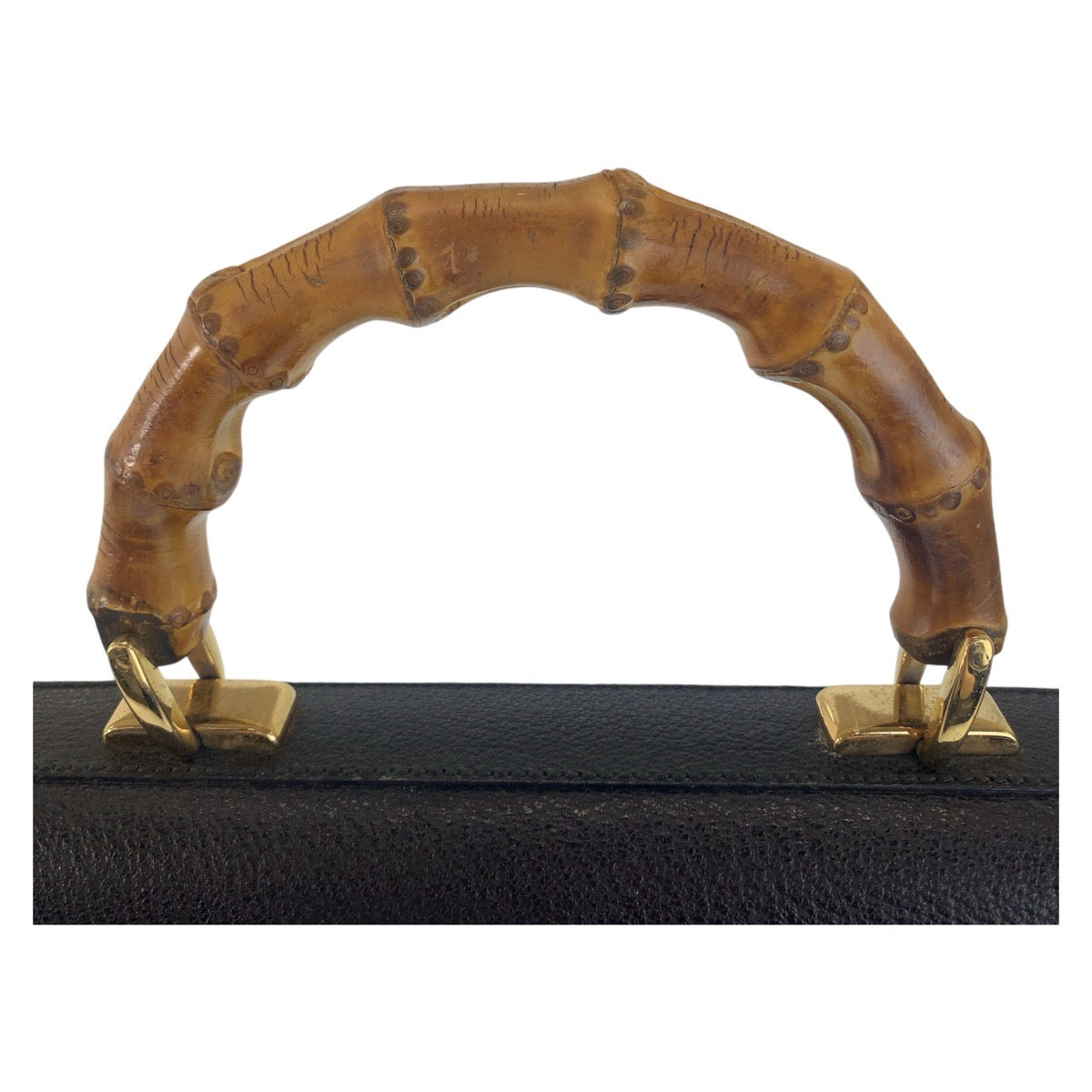 12277
GUCCI グッチ ヴィンテージ バンブー オールドグッチ ブラック 黒 ゴールド金具 レザー 015.1046.3304 ビジネスバッグ ブリーフケース A4対応  メンズ ABP42