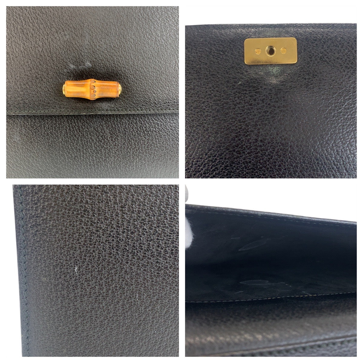 12277
GUCCI グッチ ヴィンテージ バンブー オールドグッチ ブラック 黒 ゴールド金具 レザー 015.1046.3304 ビジネスバッグ ブリーフケース A4対応  メンズ ABP42