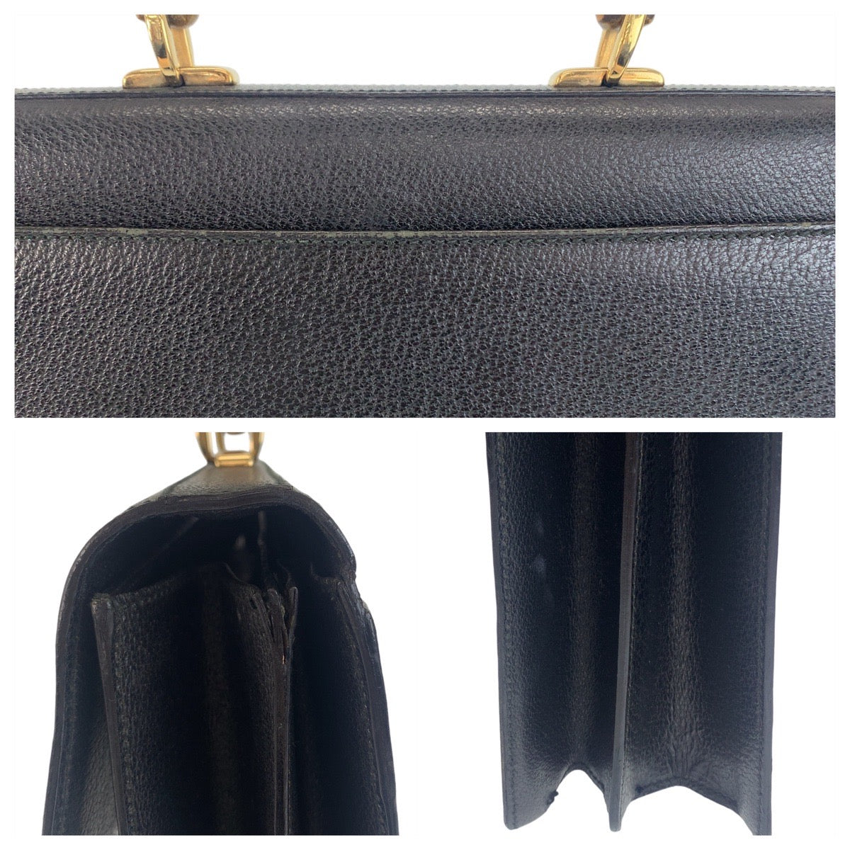 12277
GUCCI グッチ ヴィンテージ バンブー オールドグッチ ブラック 黒 ゴールド金具 レザー 015.1046.3304 ビジネスバッグ ブリーフケース A4対応  メンズ ABP42
