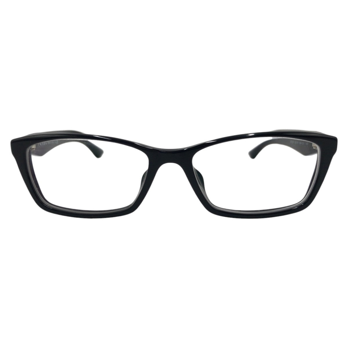 PRADA Prada Triangle Logo Black Plastic VPR20R 5316 1AB 1O1 140 Glasses Eyeglass Frames Women's