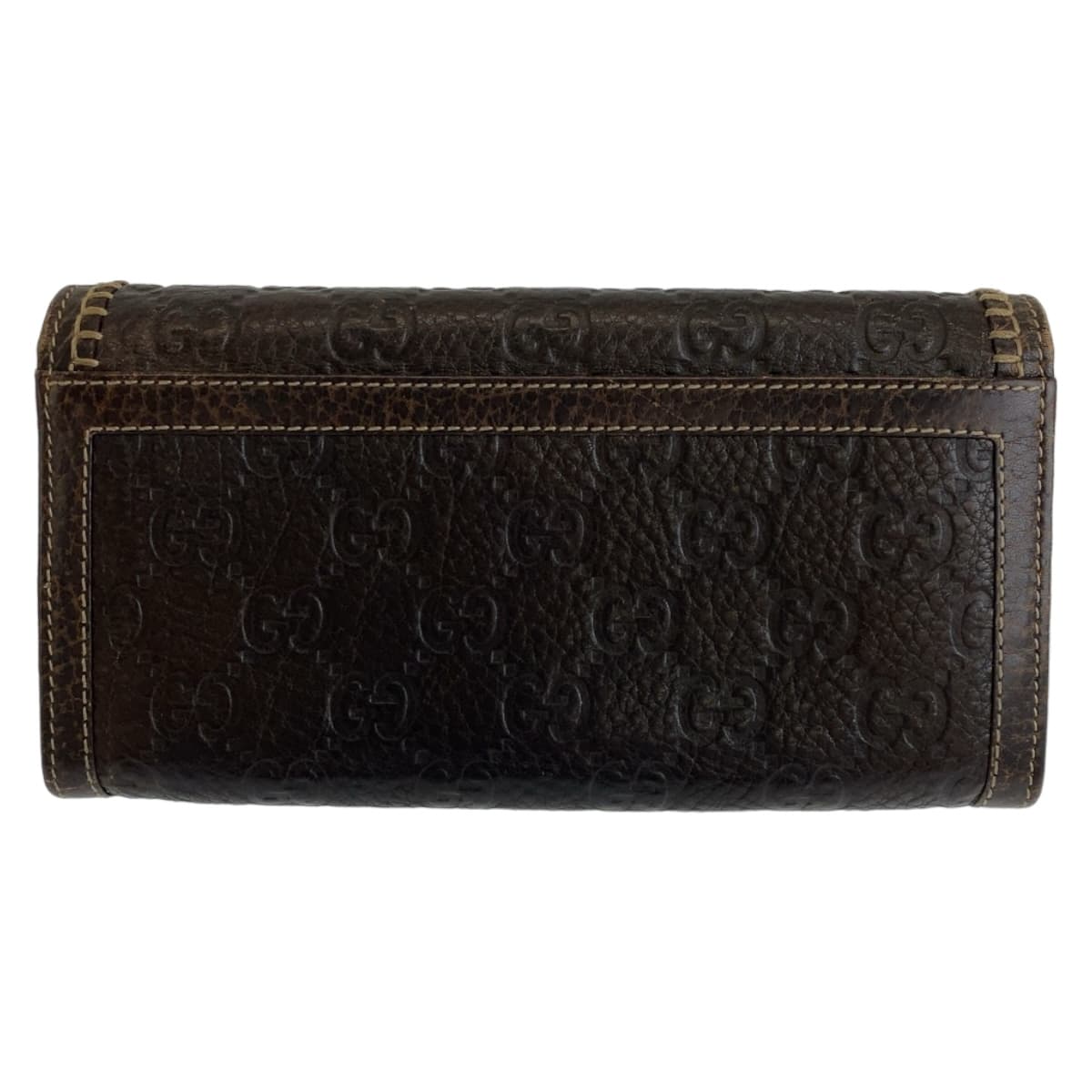 11818
GUCCI グッチ ホースビット グッチシマ ブラウン ゴールド金具 レザー 長財布 ロングウォレット 男女兼用  レディース