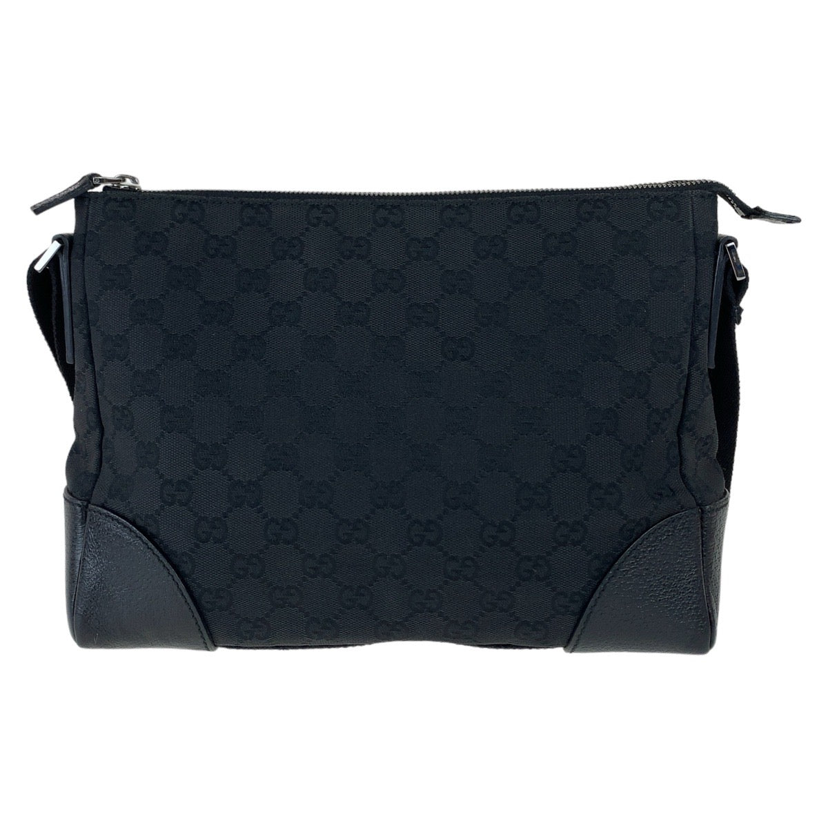 12272
GUCCI グッチ GG柄 ブラック シルバー金具 GGキャンバス / レザー 114273 斜めがけ ショルダーバッグ メッセンジャーバッグ 男女兼用  メンズ