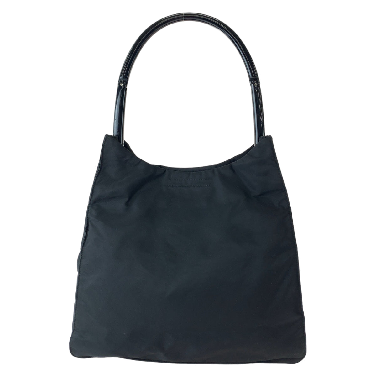 11824
PRADA プラダ テスート 三角ロゴプレート ブラック 黒 ナイロン ワンショルダーバッグ ハンドバッグ  レディース