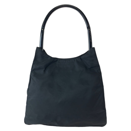 11824
PRADA プラダ テスート 三角ロゴプレート ブラック 黒 ナイロン ワンショルダーバッグ ハンドバッグ  レディース