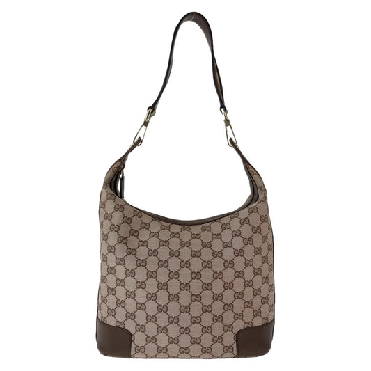 GUCCI グッチ GG柄 ブラウン ゴールド金具 GGキャンバス / レザー 001.4204 ショルダーバッグ  レディース