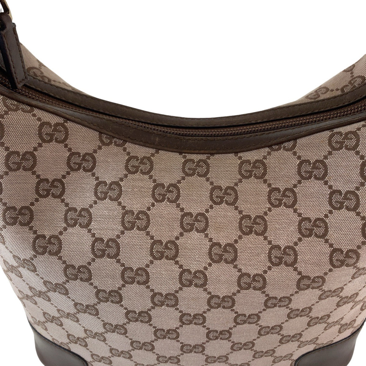 GUCCI グッチ GG柄 ブラウン ゴールド金具 GGキャンバス / レザー 001.4204 ショルダーバッグ  レディース