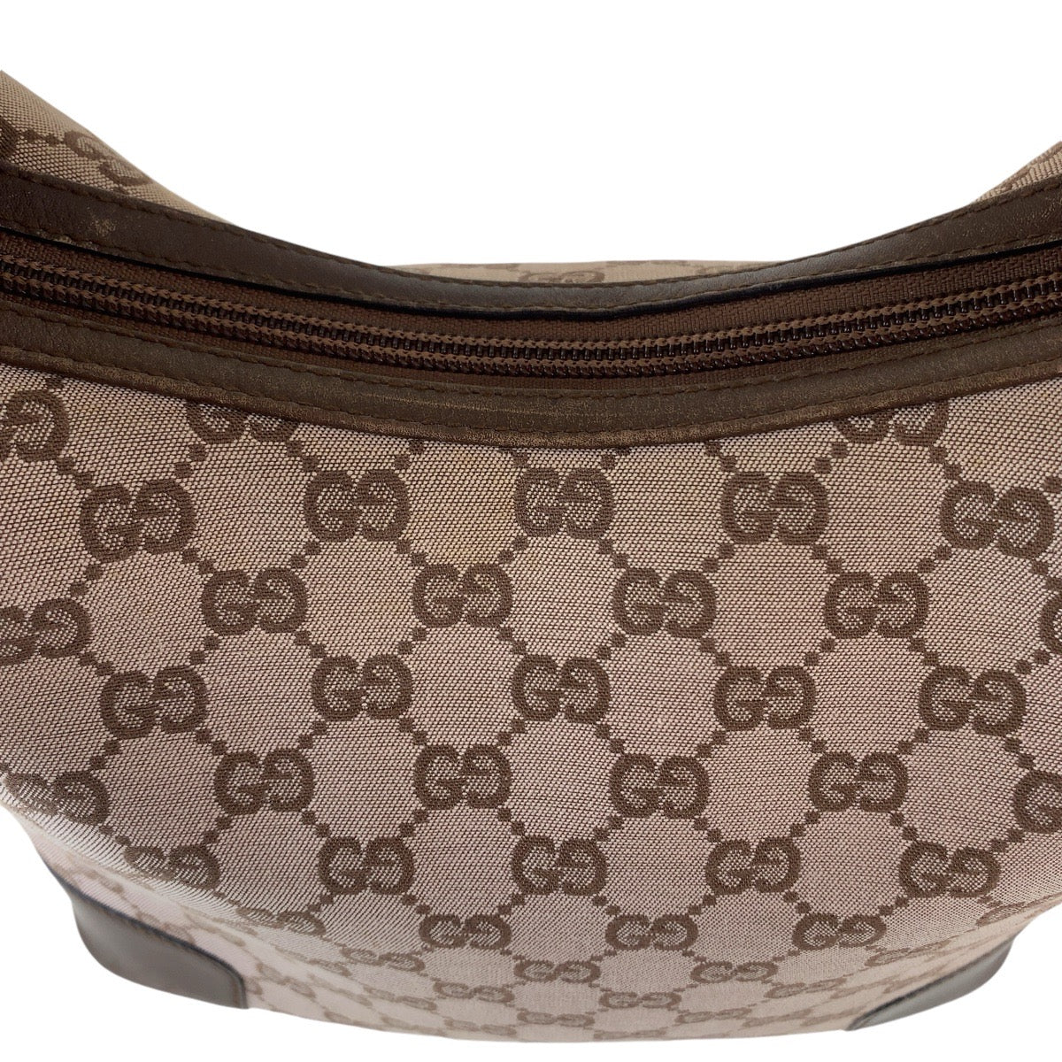 GUCCI グッチ GG柄 ブラウン ゴールド金具 GGキャンバス / レザー 001.4204 ショルダーバッグ  レディース