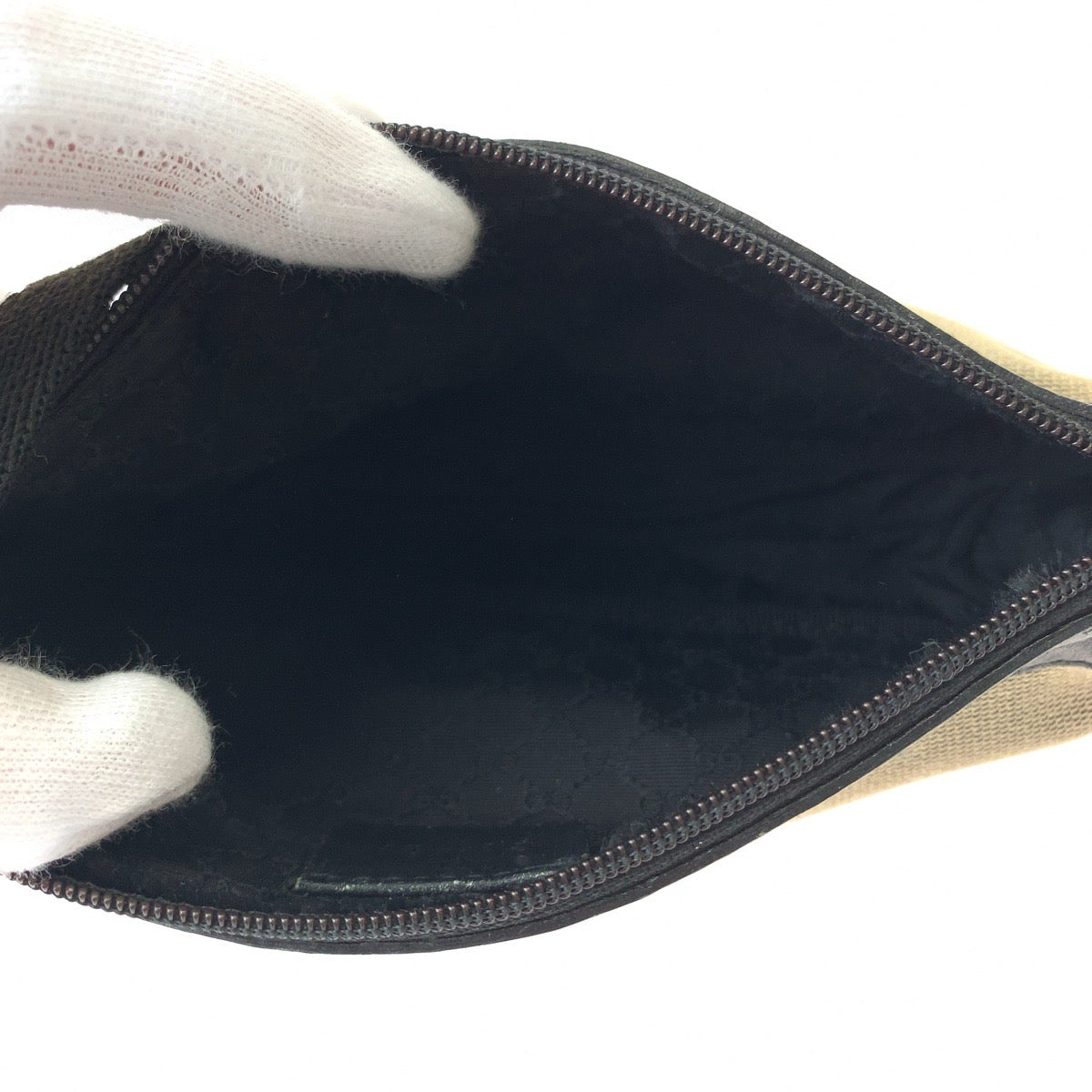 11827
GUCCI グッチ ブラック ブラウン シルバー金具 キャンバス / レザー 92820 ハンドバッグ アクセサリーポーチ  レディース ABP15