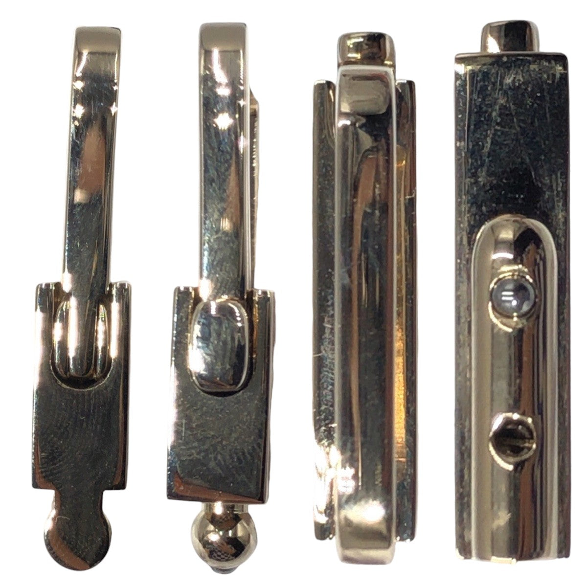 12899
 GUCCI Gucci Gold Metal Key Holder Key Ring Detachable Women's