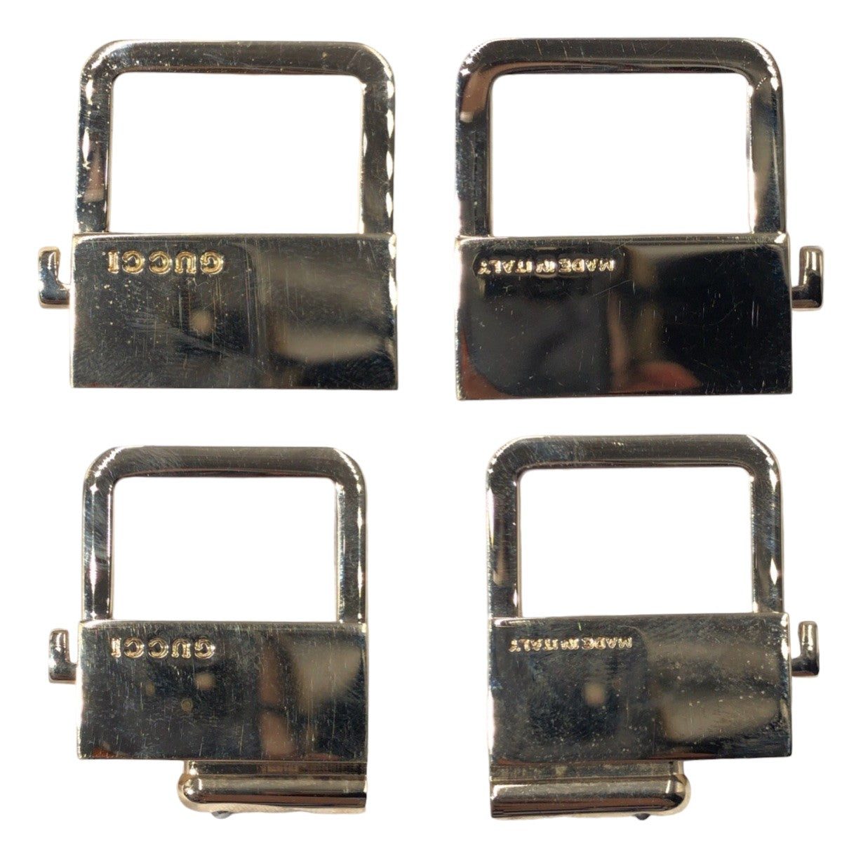 12899
 GUCCI Gucci Gold Metal Key Holder Key Ring Detachable Women's