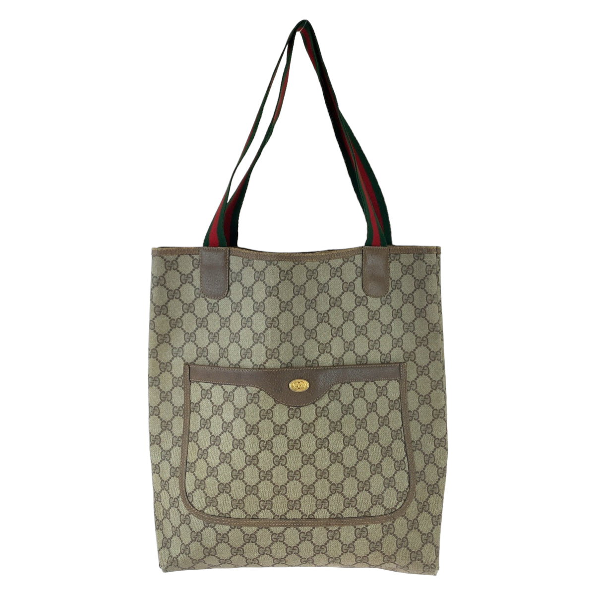112259
GUCCI グッチ ヴィンテージ オールドグッチ シェリーライン ベージュ ブラウン ゴールド金具 GGスプリームキャンバス 39 02 003 トートバッグ ショルダーバッグ  レディース