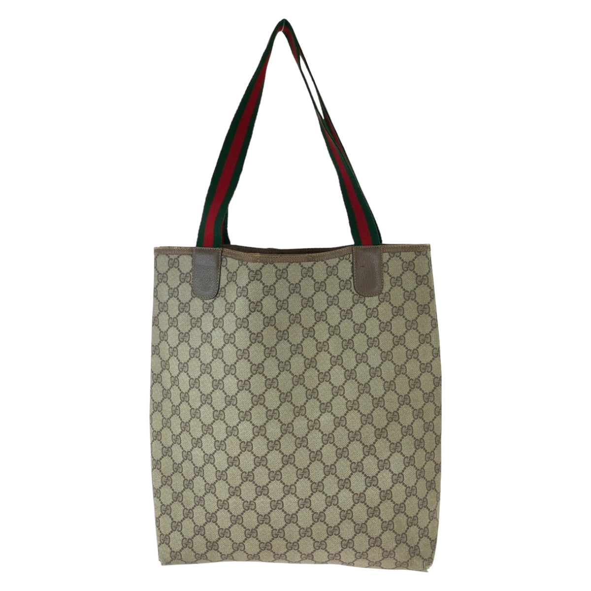 112259
GUCCI グッチ ヴィンテージ オールドグッチ シェリーライン ベージュ ブラウン ゴールド金具 GGスプリームキャンバス 39 02 003 トートバッグ ショルダーバッグ  レディース