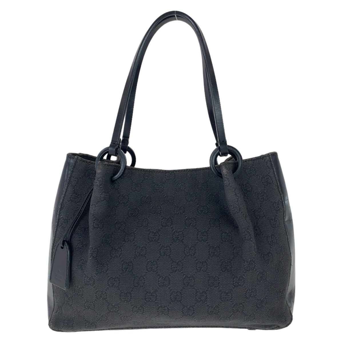 GUCCI グッチ GG柄 ブラック 黒 シルバー金具 GGキャンバス / レザー 101919 トートバッグ ハンドバッグ  レディース