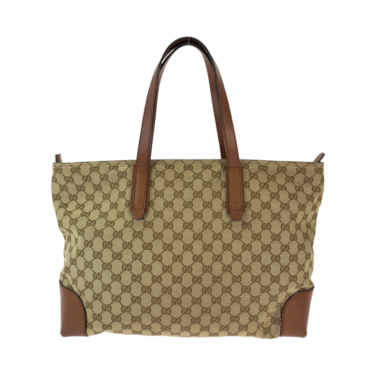 GUCCI グッチ ブラウン シルバー金具 GGキャンバス 308928 トートバッグ ショルダーバッグ  レディース