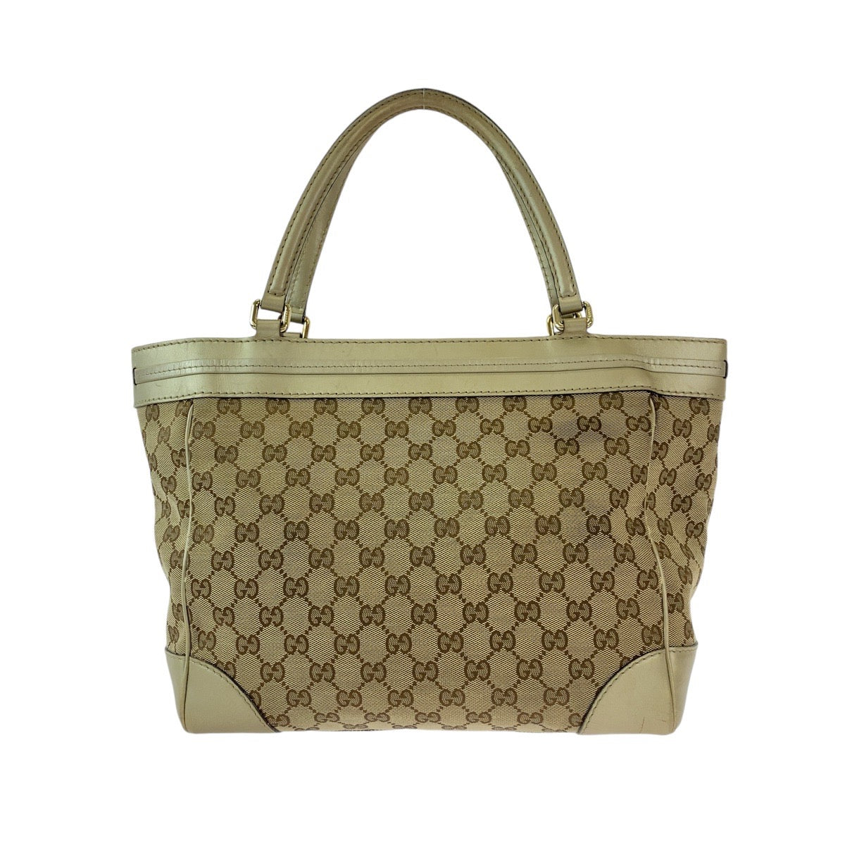 12254
GUCCI グッチ メイフェア ベージュ ゴールド ゴールド金具 GGキャンバス / レザー 257061 トートバッグ ショルダーバッグ  レディース