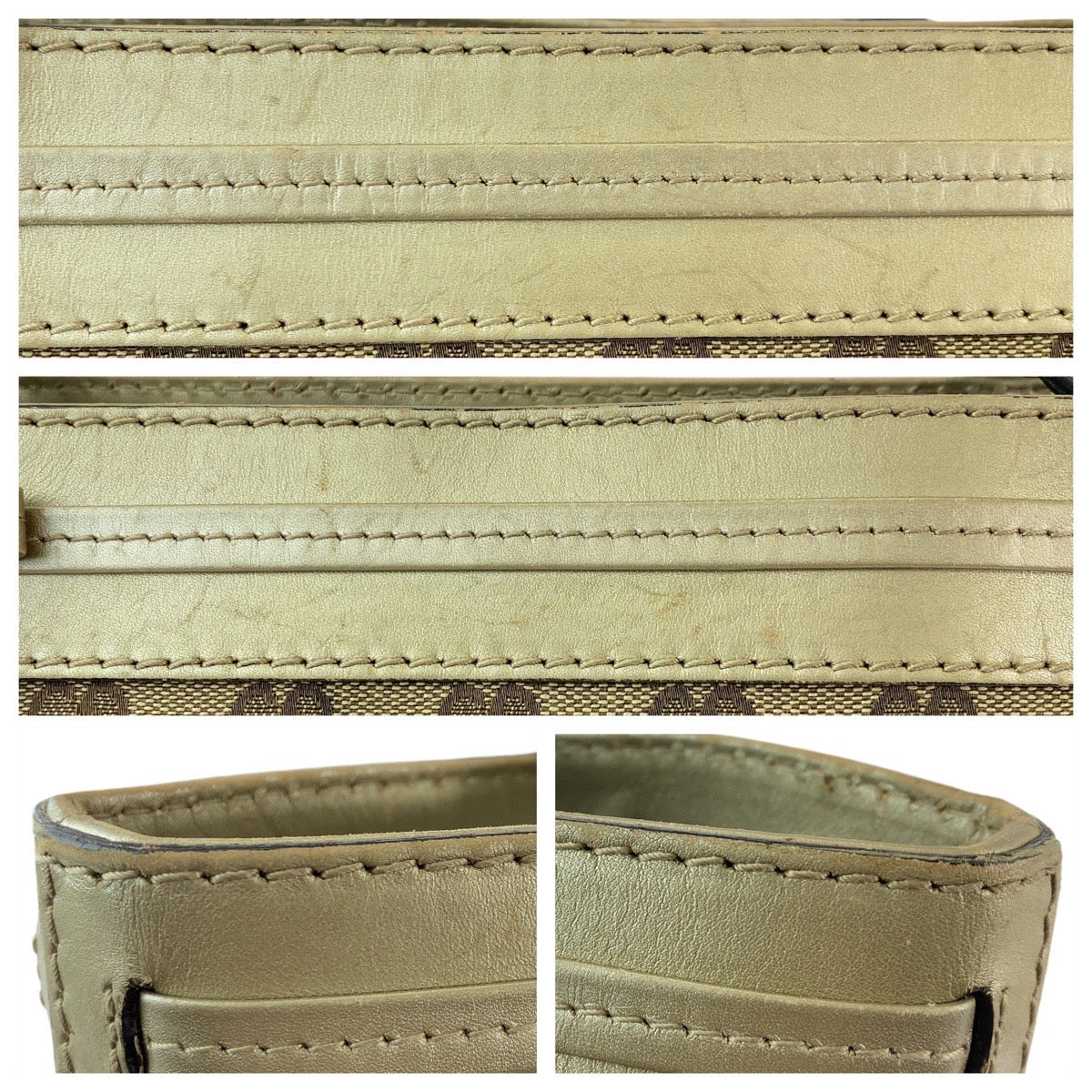 12254
GUCCI グッチ メイフェア ベージュ ゴールド ゴールド金具 GGキャンバス / レザー 257061 トートバッグ ショルダーバッグ  レディース