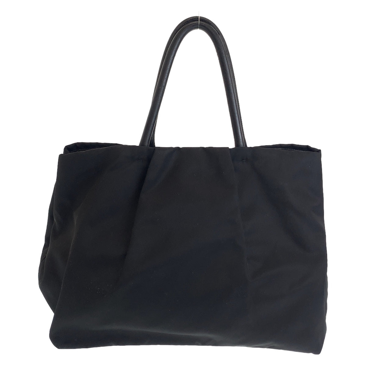 12251
PRADA プラダ テスート リボン ブラック 黒 シルバー金具 ナイロン / レザー トートバッグ ハンドバッグ  レディース