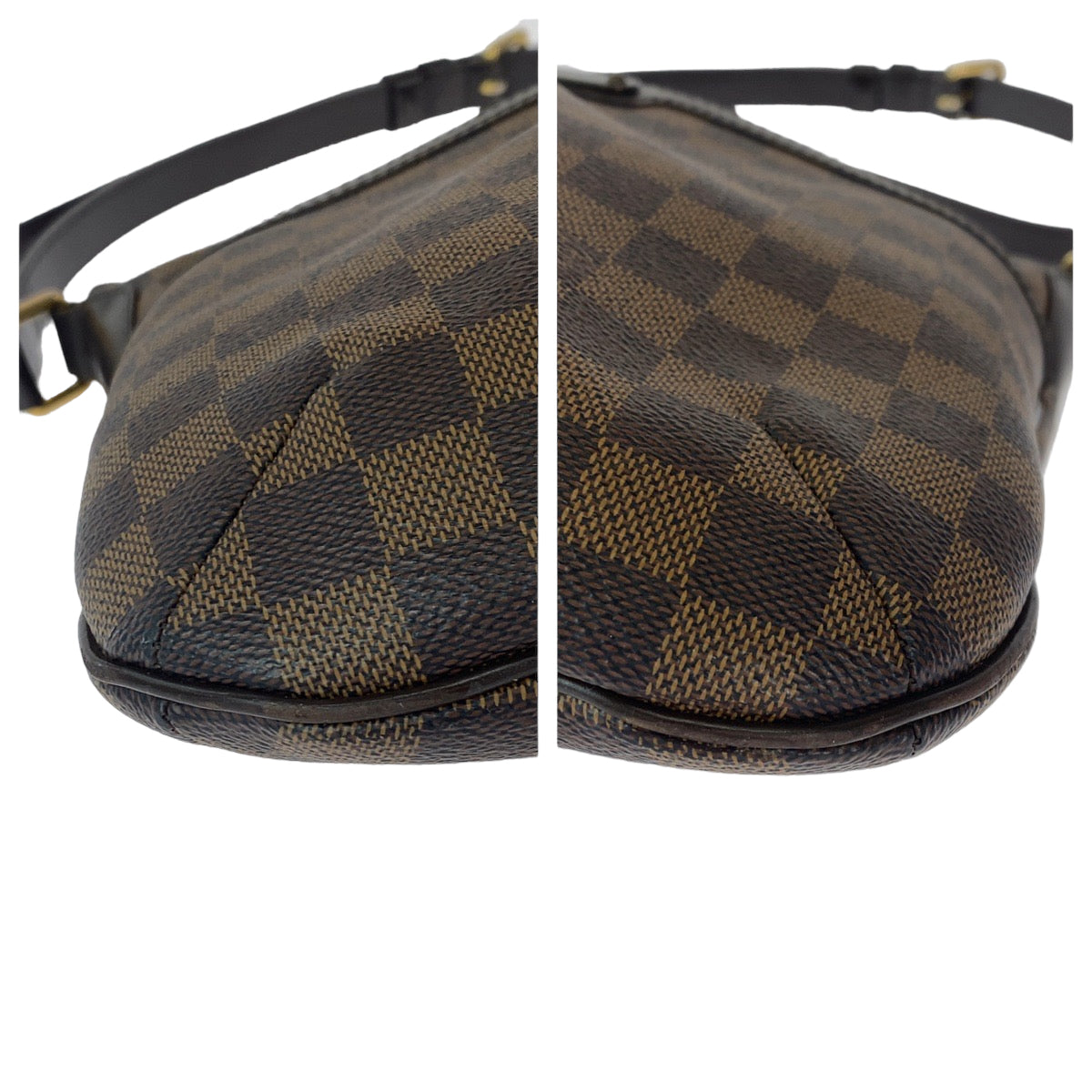 LOUIS VUITTON ルイヴィトン ダミエ ブルームズベリPM ブラウン ゴールド金具 PVC N42251 斜め掛け ショルダーバッグ  レディース