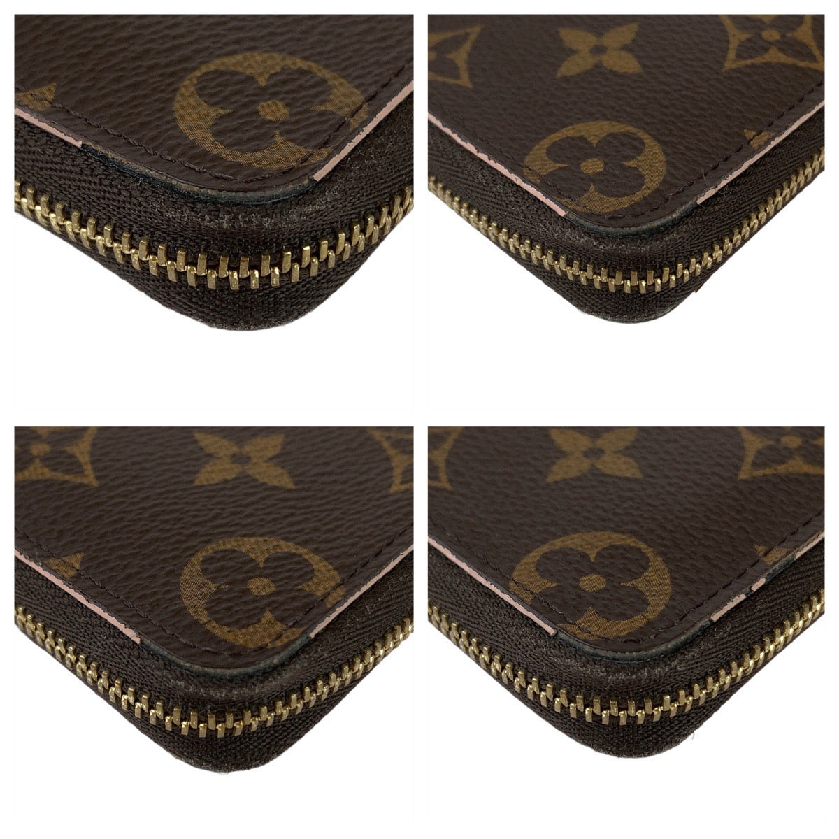 LOUIS VUITTON ルイヴィトン モノグラム ブルーミングフラワー ジッピーコインパース ブラウン ゴールド金具 PVC M68332 コインケース 小銭入れ  レディース
