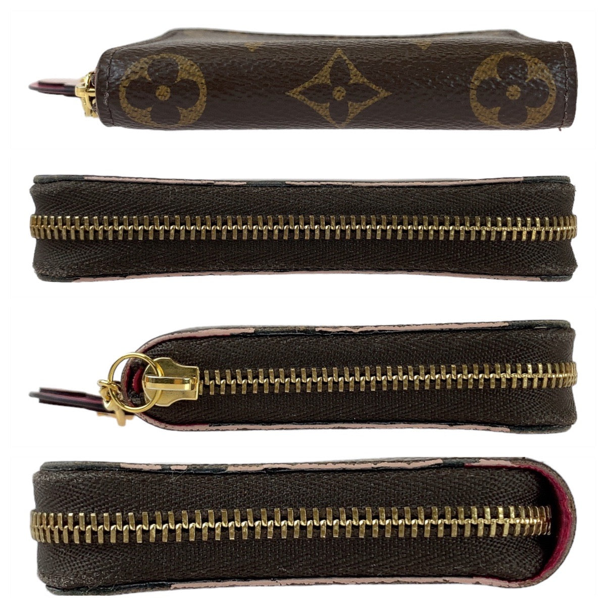 LOUIS VUITTON ルイヴィトン モノグラム ブルーミングフラワー ジッピーコインパース ブラウン ゴールド金具 PVC M68332 コインケース 小銭入れ  レディース
