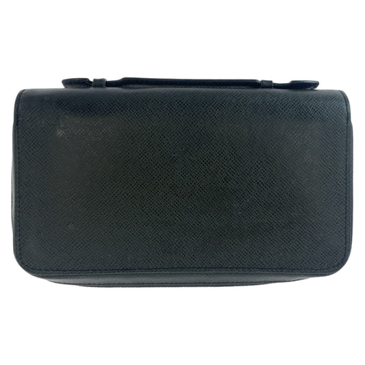 12247
LOUIS VUITTON ルイヴィトン タイガ ジッピーXL ノワール ブラック 黒 シルバー金具 レザー M44275 長財布 オーガナイザー セカンドバッグ  メンズ