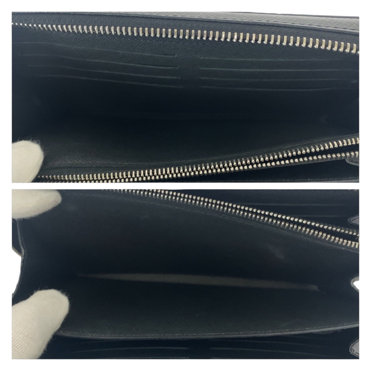 12247
LOUIS VUITTON ルイヴィトン タイガ ジッピーXL ノワール ブラック 黒 シルバー金具 レザー M44275 長財布 オーガナイザー セカンドバッグ  メンズ