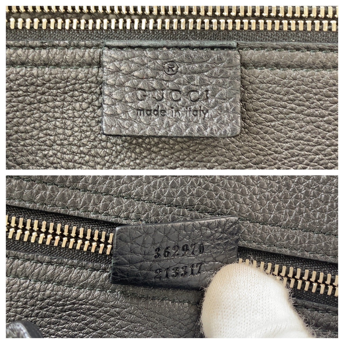 GUCCI グッチ ニュージャッキー ブラック 黒 シルバー金具 レザー 362970 トートバッグ ショルダーバッグ  レディース